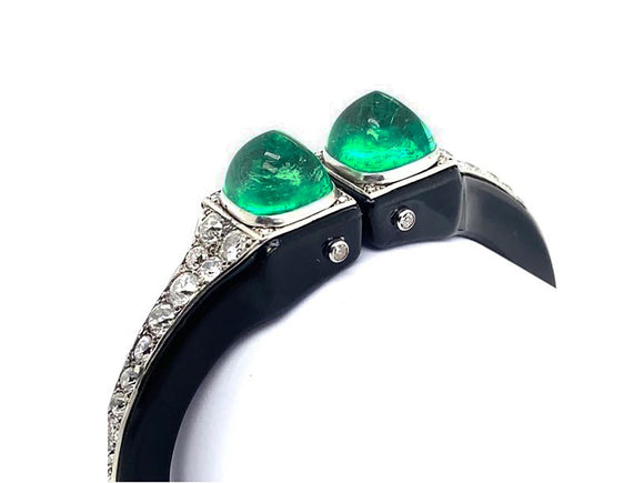 Green Onyx Silver Bracelet-2401DG | Juwelo
